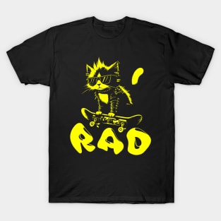 Skater Cat | Hardcore Cat | Radical Cat | Skate or Die T-Shirt